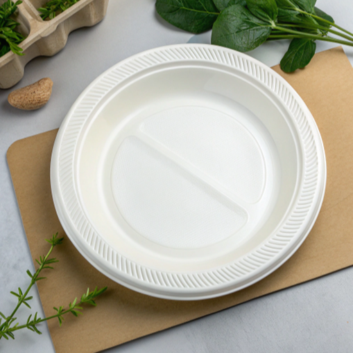 White disposable plates（9&10.25 inches）
