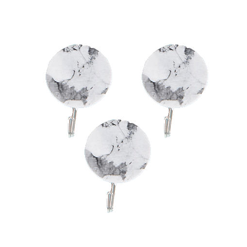 Marble pattern hooks