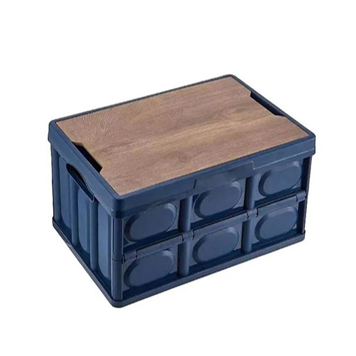 Wooden lid folding box (box and wooden board can be customized logo/can be equipped with insulation layer) 30L