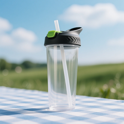 Sports Pop-Up Lid Straw Cup (Small Size)