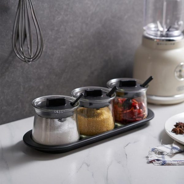 Simple glass seasoning box(HYSYA13-799)