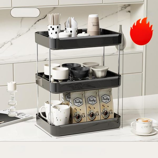 B3155 Draining cup holder with three layers