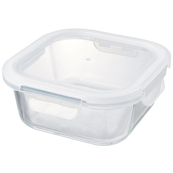 Autumn Rhyme 310mL square flat glass crisper box（HYSYA13-1360）