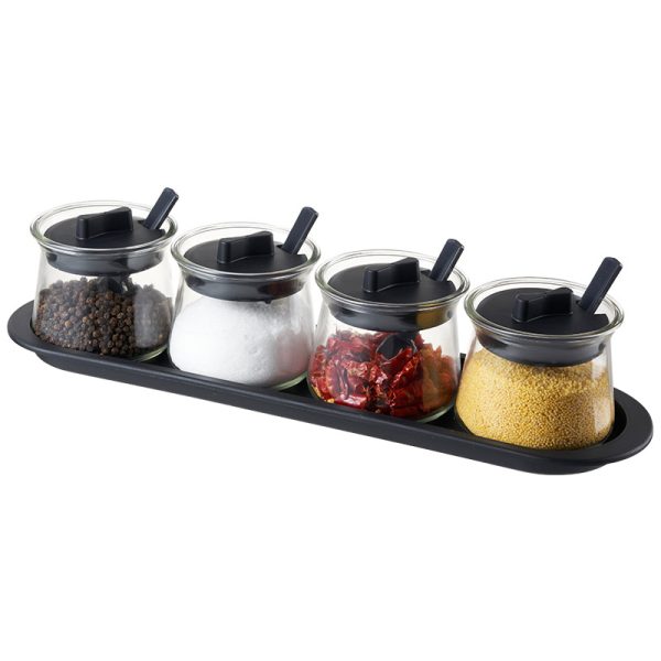 Simple four sets of glass seasoning boxes(HYSYA13-800)
