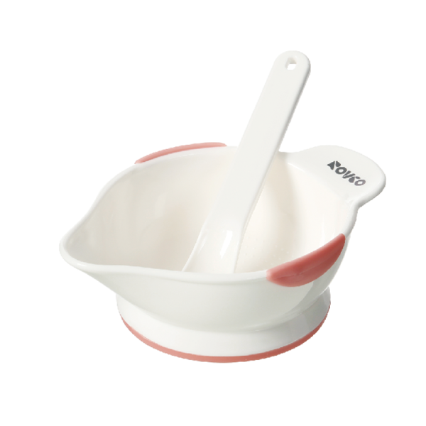Baby learning to eat from a bowl(HYMYD1-3803-1/2)