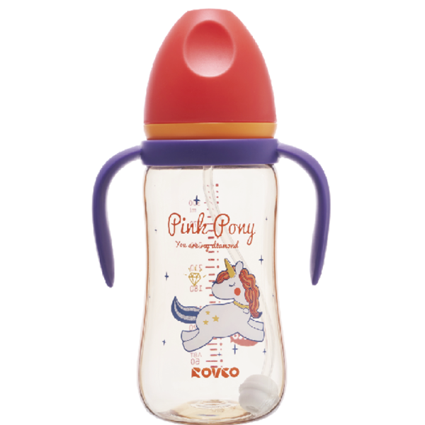 Wide-neck automatic baby bottle with handle(HYMYD1-3170)