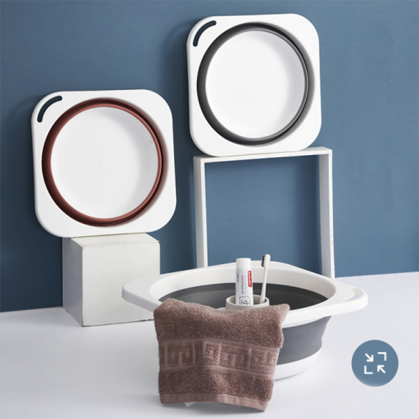 Medium square and round folding basin（HYSYA3-8823）