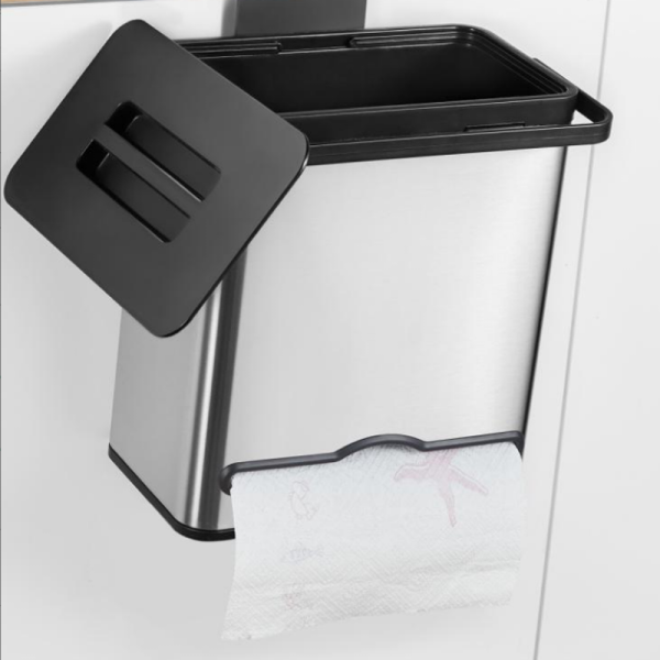 Kitchen waste bin with tissue holder 5L(HYSYA4-G3350)