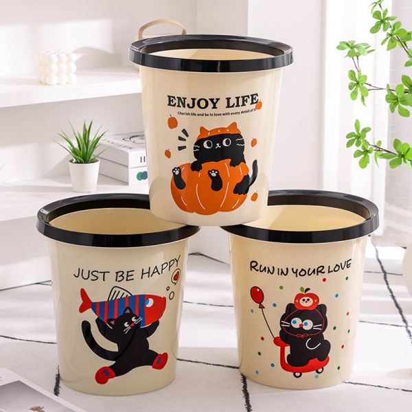 Printed trash can