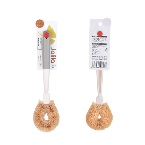 Cool white and brown pot brush