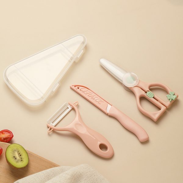 Ceramic Baby Food Scissors Set