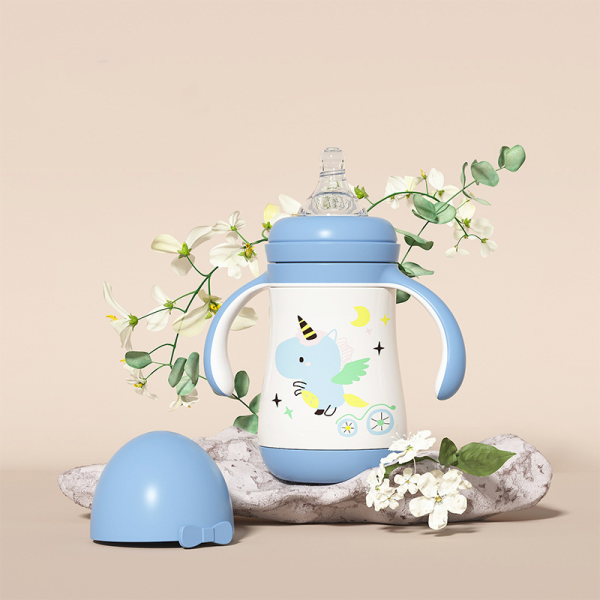 Stainless steel insulated baby bottle