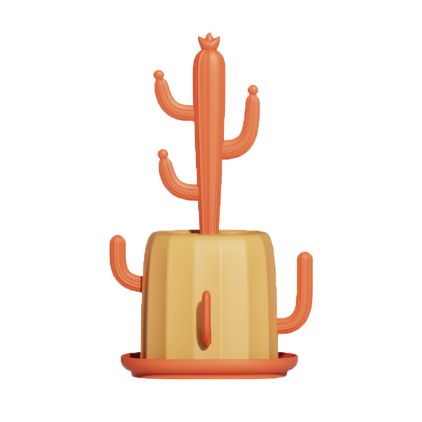 Cactus baby bottle drying rack