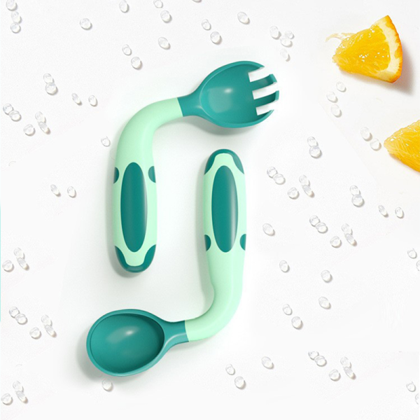 Temperature-sensitive twisting spoon