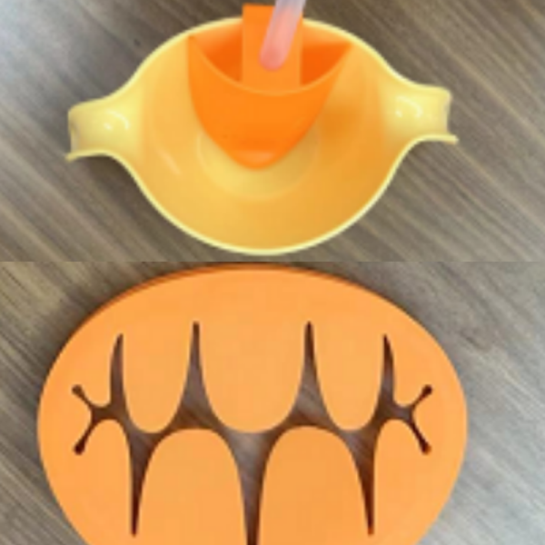 Snack and straw cup set