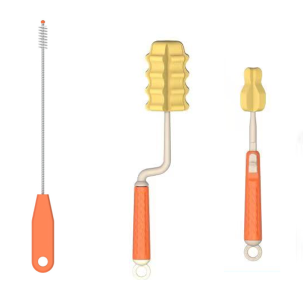 Telescopic Rotating Sponge Brush Set